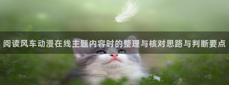 奇漫屋漫画作品推荐:阅读风车动漫在线主题内容时的整理与核对思路与判断要点配图